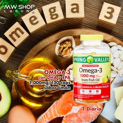 Omega-3 1,000 mg. 120 Caps.