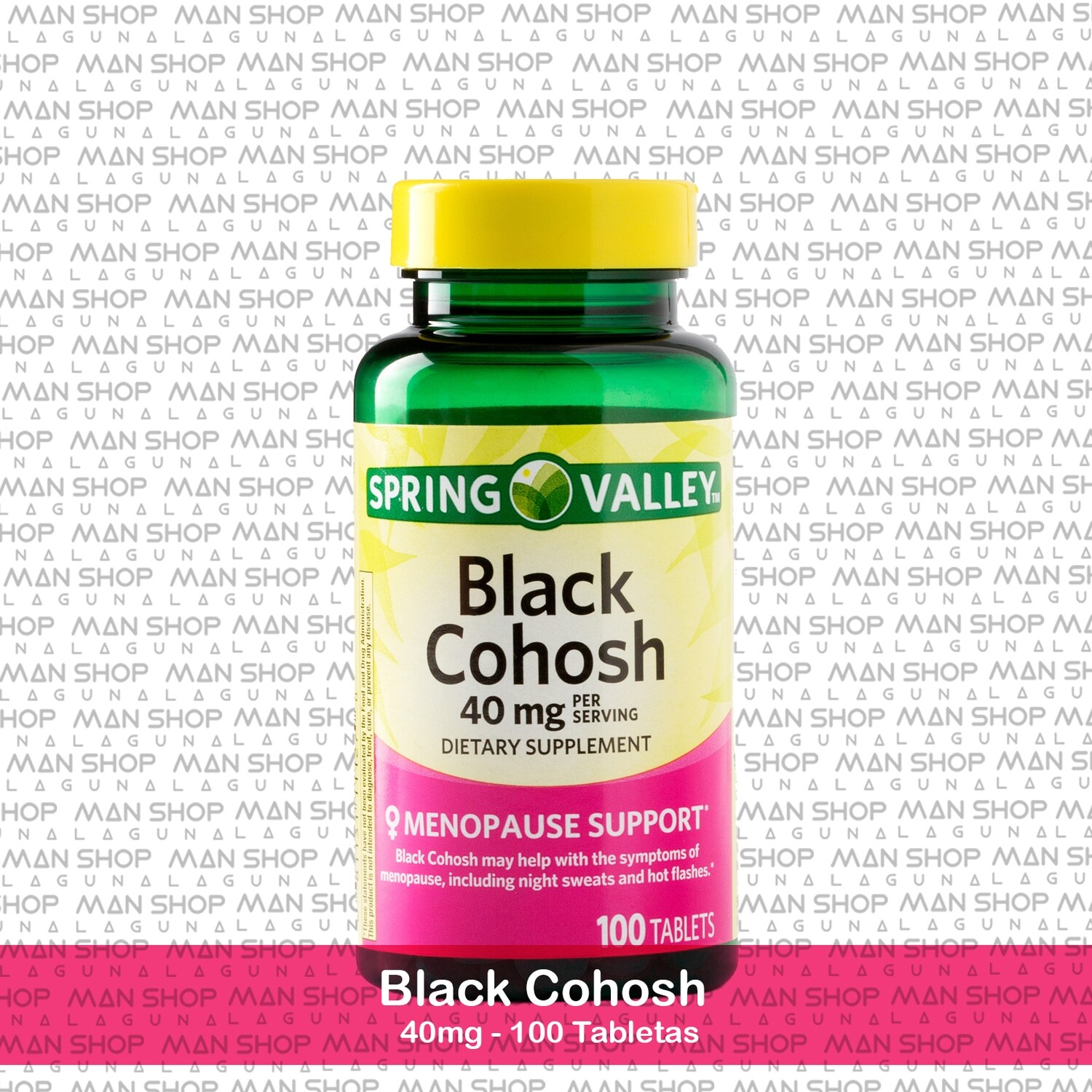 Black Cohosh, 40mg, 100tabs. (Ayuda para menopausia)