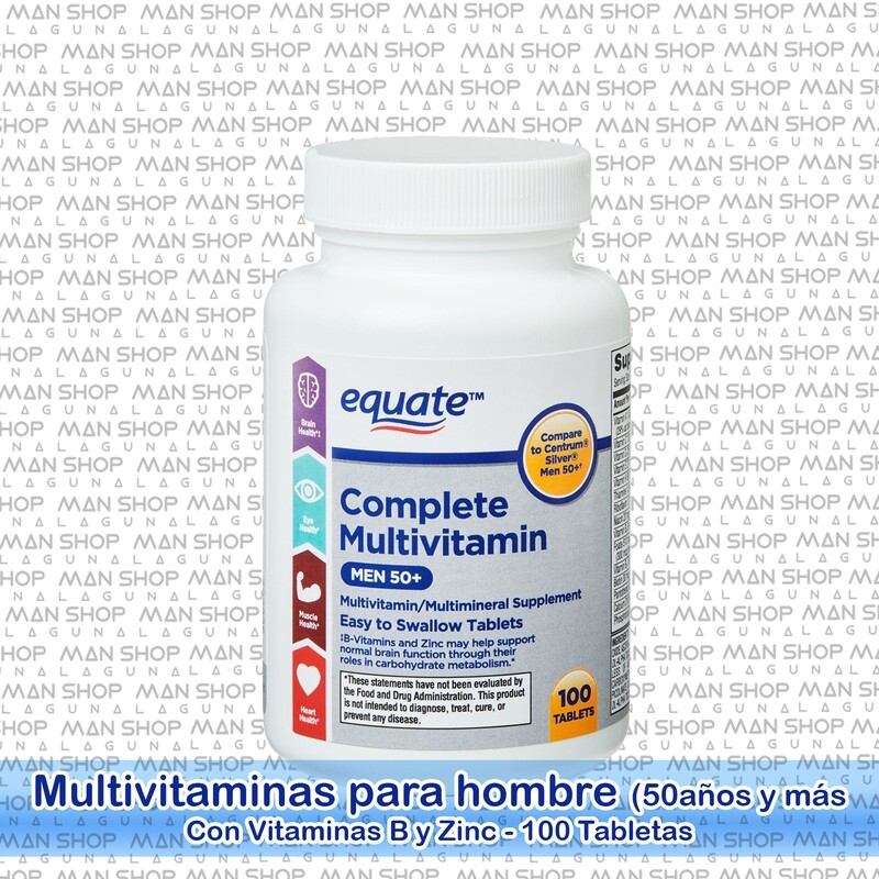 Complete Multi vitaminas 50+ para hombres / Complete Multi vitamin 50+ Men, 100tabs