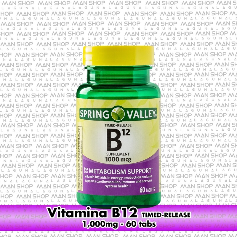 Vitamina B12 / Vitamin B12 timed-release 1,000 mcg. 60 Tabs.