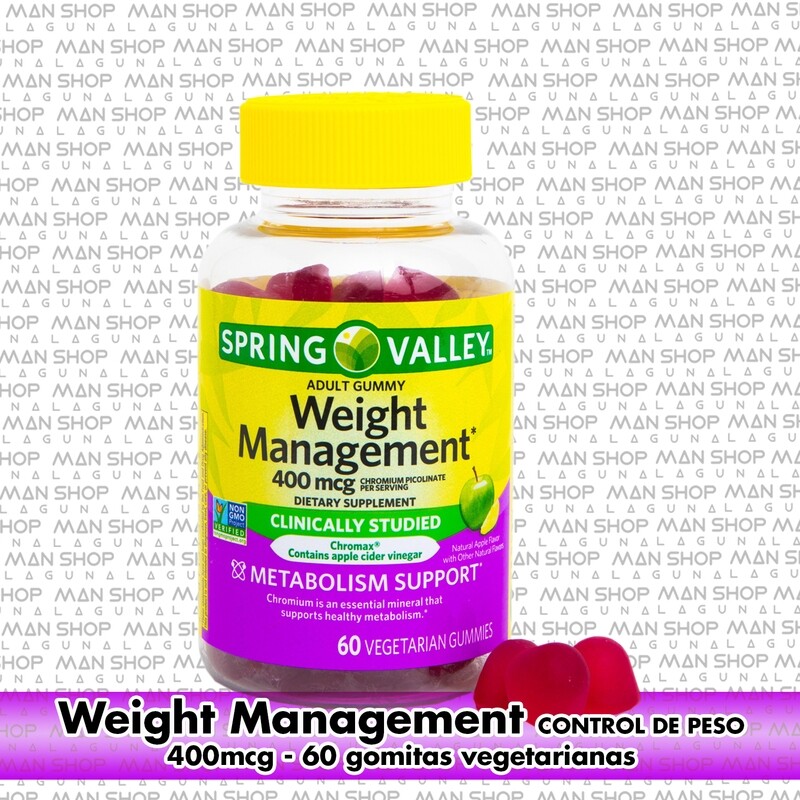 Control de Peso en gomitas vegatarianas / Weight Management 400mcg 60 vegetarian gummies
