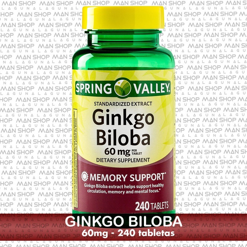 Ginkgo Biloba 60 mg. 240 Tabs