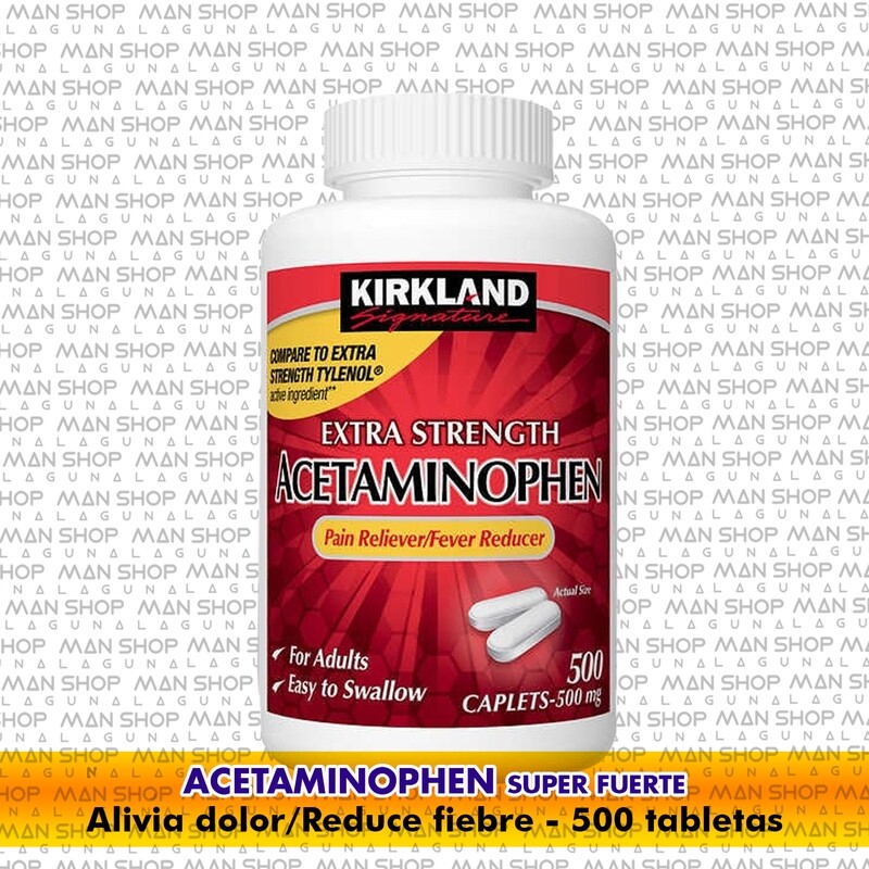 Acetaminofen (PARACETAMOL), Super Fuerte / Acetaminophen 500mg, 500 tabs