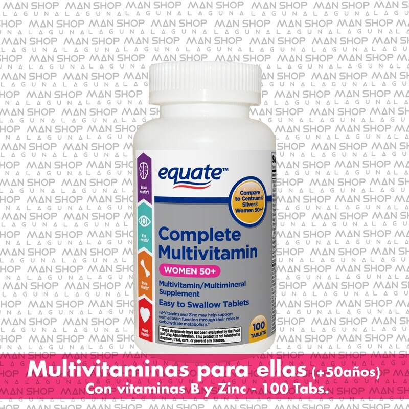 Complete Multi vitaminas 50+ para Mujer / Complete Multi vitamin 50+ Women, 100tabs