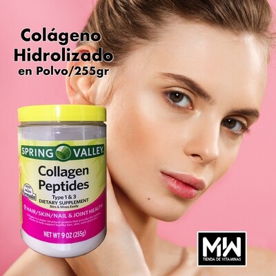 Colageno Hidrolizado Polvo / Collagen peptides powder 255 grs.