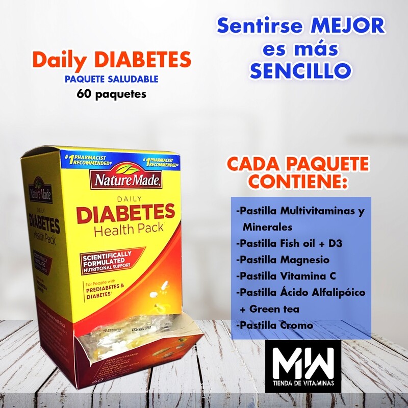 Daily Diabetes Pack, 60packs