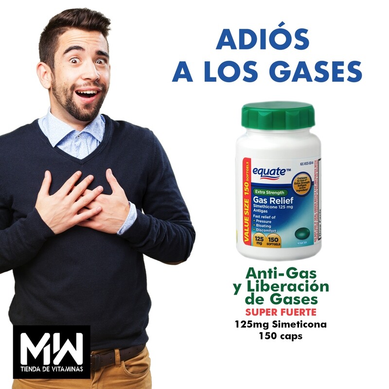 Gas relief Super fuerte - Simeticona/simethicone 125mg 150caps