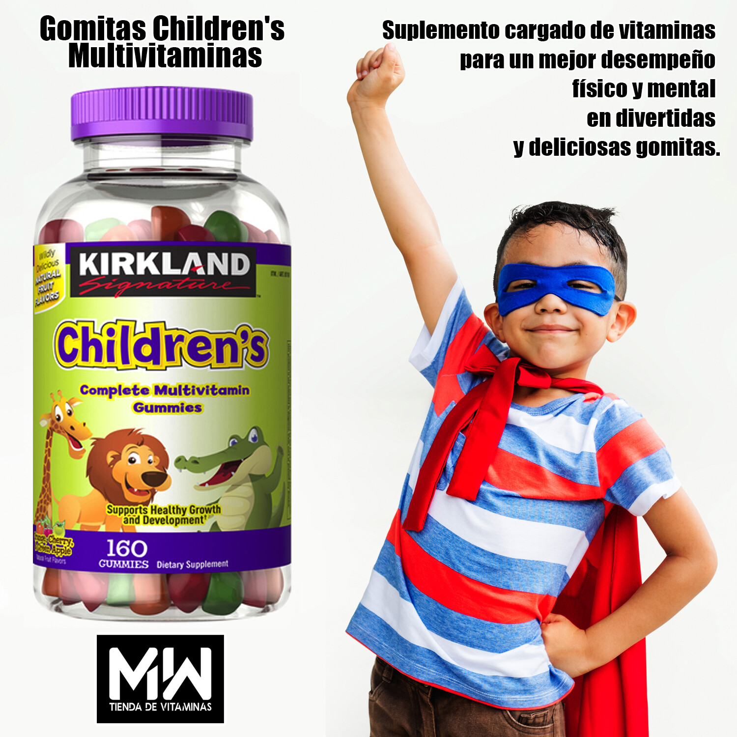 CHILDREN'S Multi vitamínico En Gomitas Para Niños, kids, 160 pzas. gummies