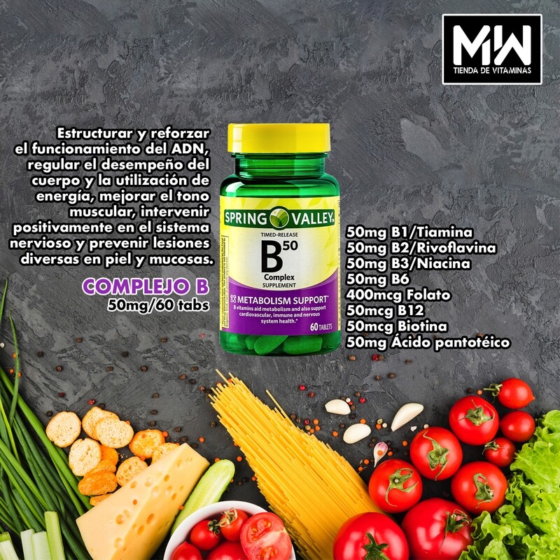Complejo B50 / B50 Complex 60 Tabs.