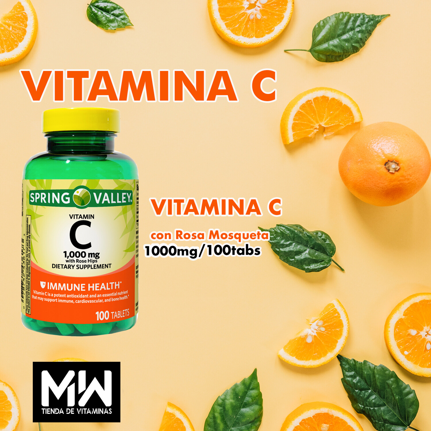 Vitamina C 1,000 mg. 100 Tabs. / Vitamin C 1,000 mg. 100 Tabl.