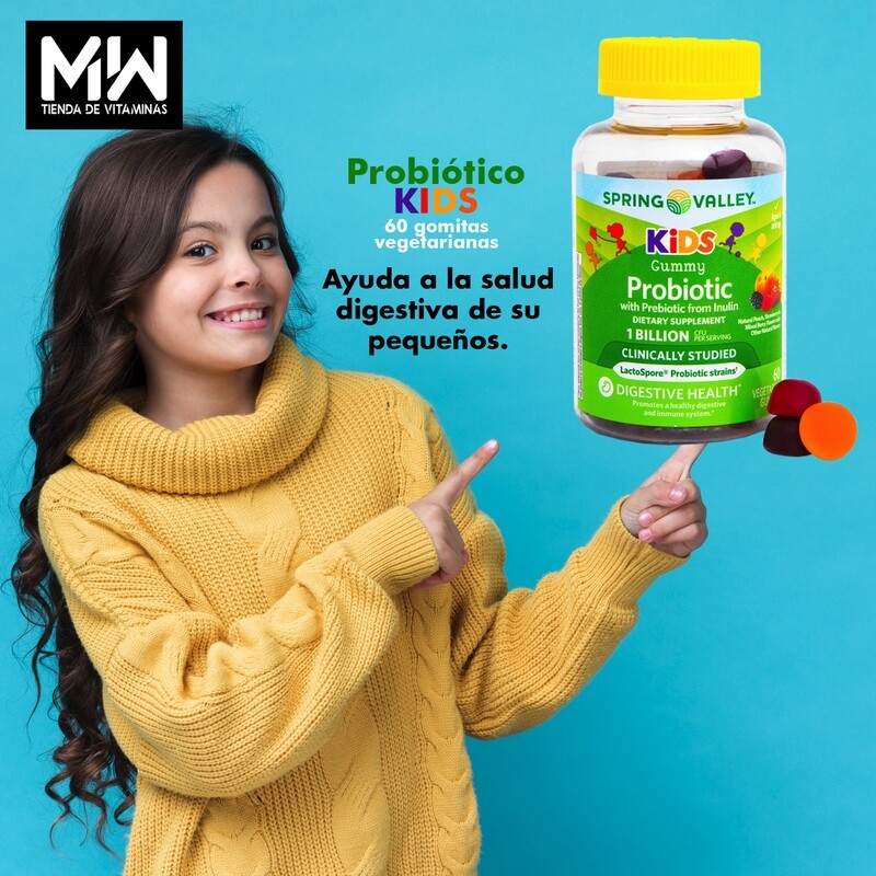 Probiótico KIDS Gomitas / KIDS Probiotic Gummies 60goms veg