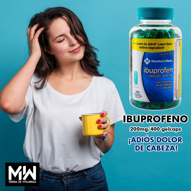 Ibuprofeno / Ibuprofen 200 mg. 400 Gelcaps Ibuprofeno / Ibuprofen 200 mg. 400 Gelcaps