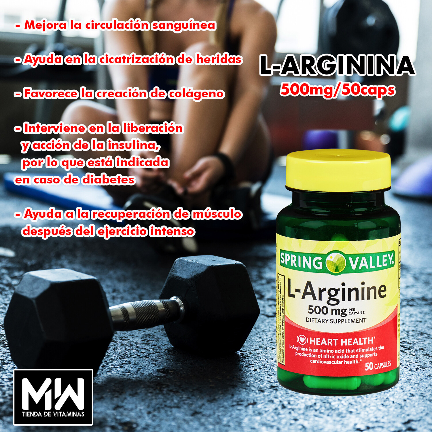 L-Arginina / L-Arginine 500 mg. 50 Caps.
