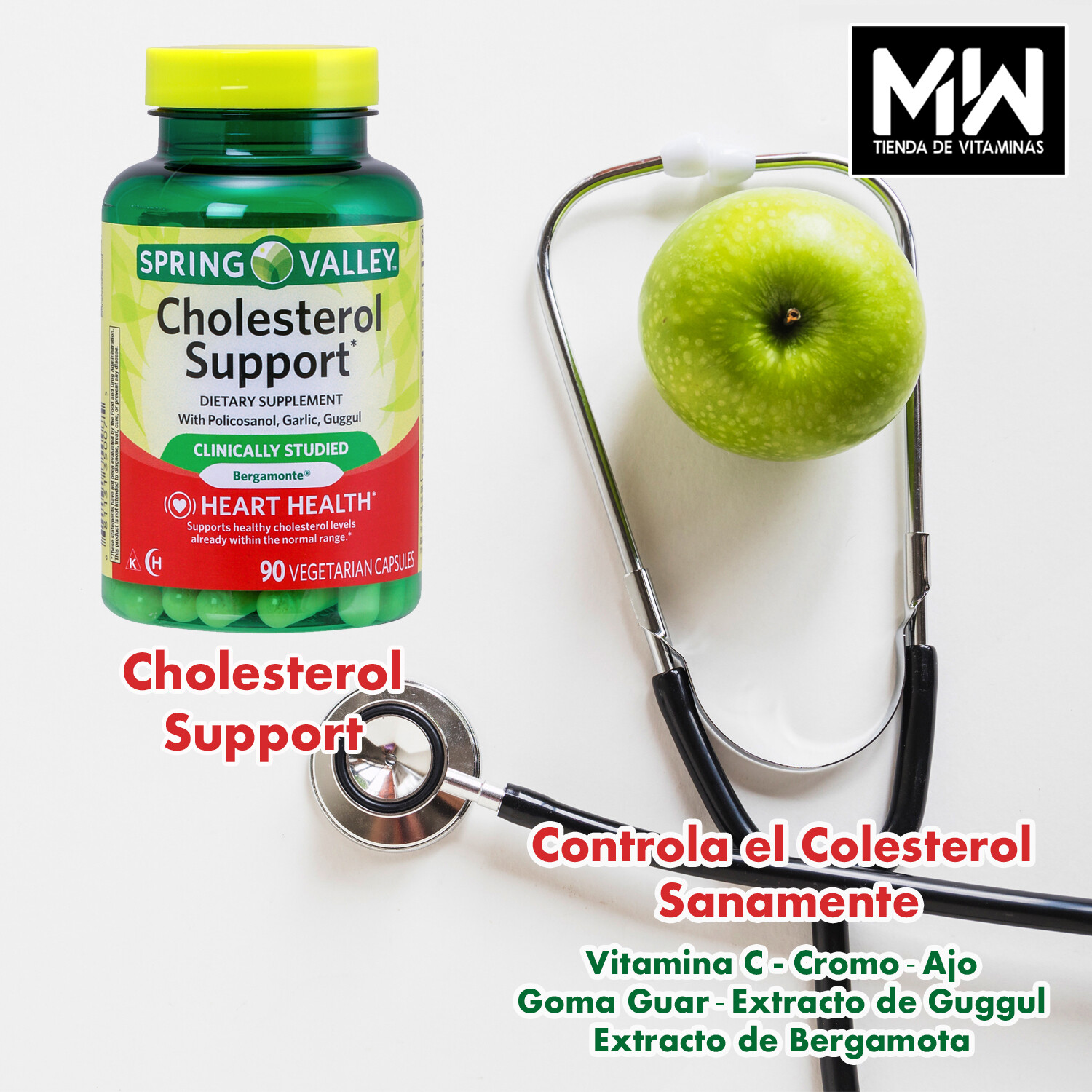 Cholesterol Support / Ayuda para Colesterol 90 cápsulas vegetarianas