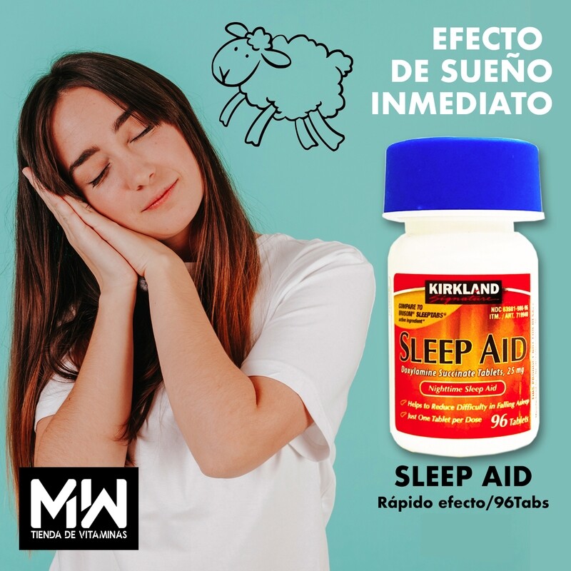 Sleep Aid / Ayuda para dormir 25 mg. 96 Tabs.