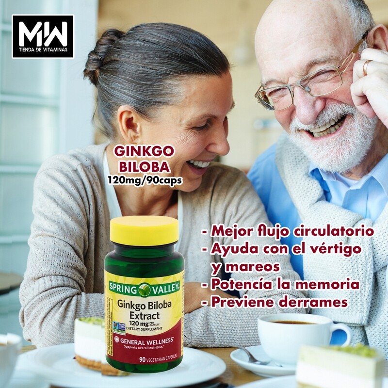 Ginkgo Biloba  120 mg. 90 Caps.