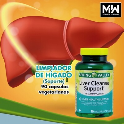 Limpiador De Hígado / Liver Cleanse Support 90 Vegetarian Caps.