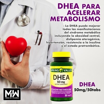DHEA 50 mg. 50 Tabs.
