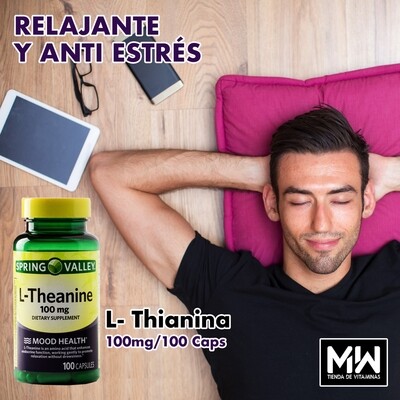 L-Teanina / L-Theanine 100 mg. 100 Caps.