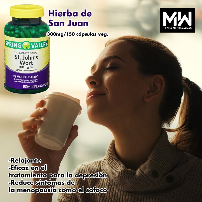 Hierba de San Juan / St. John&#39;s wort 300mg. 150 Caps.
