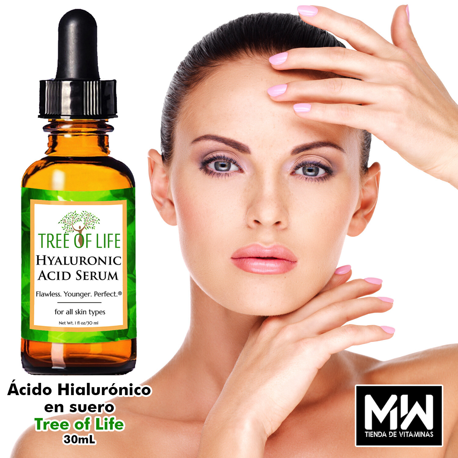 Ácido hialurónico Suero Tree of Life / Hyaluronic Acid Serum 30 ml.