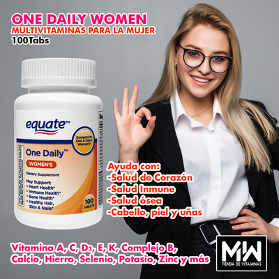 One Daily Women/ Mujer Multivitaminas, 100tabs