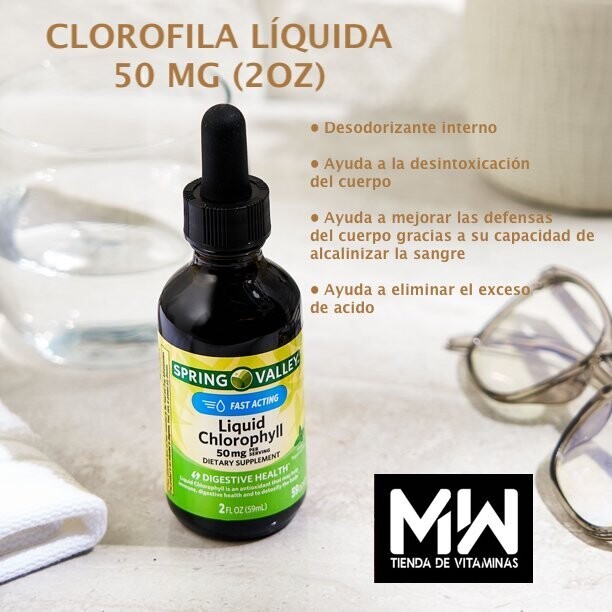 Clorofila Líquida / Liquid Chlorophyll 50 mg 2oz.