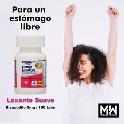 Laxante Suave / Gentle Laxative - 5 mg. 100 Tabs.