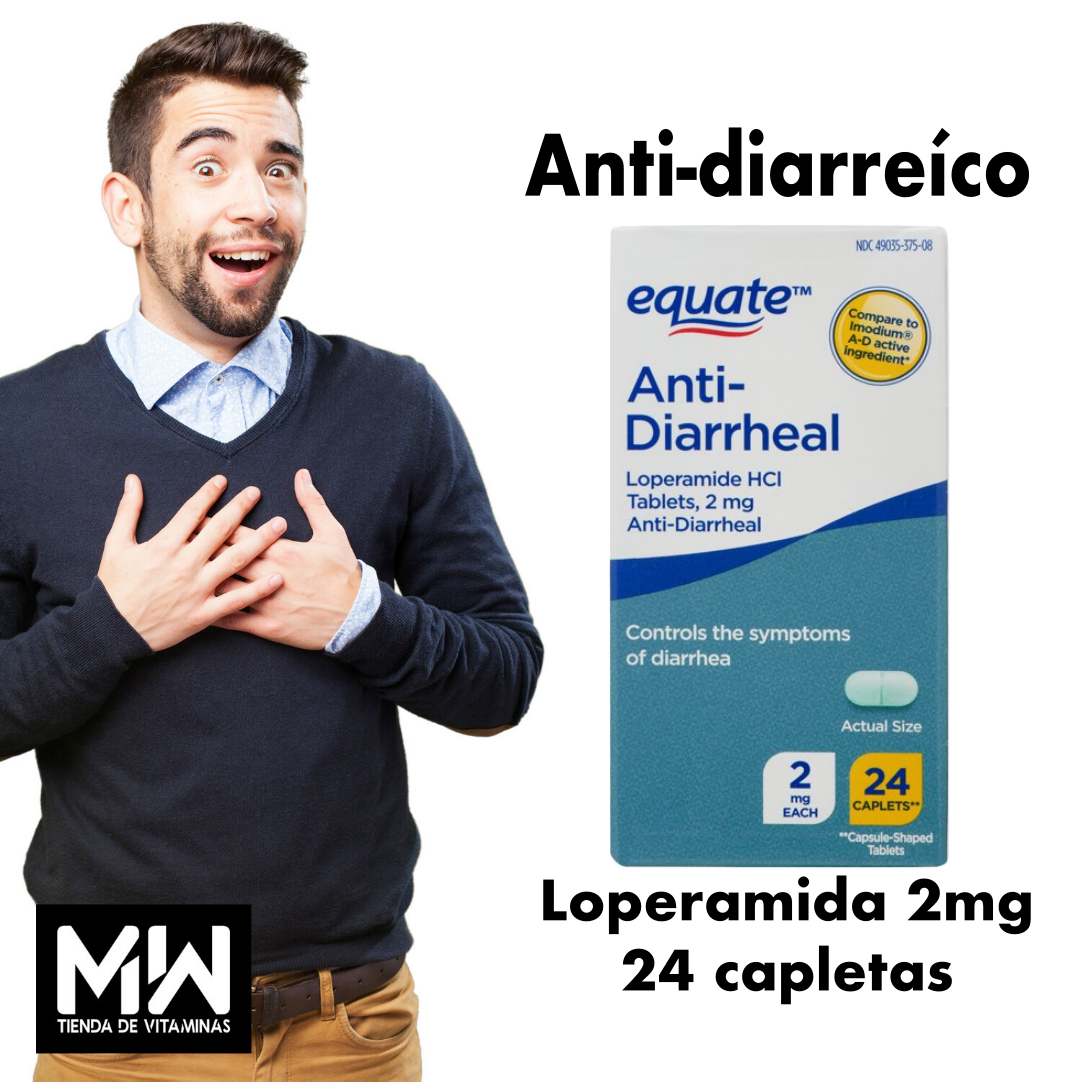 Anti Diarreico (Loperamida) 2mg 24 caps.