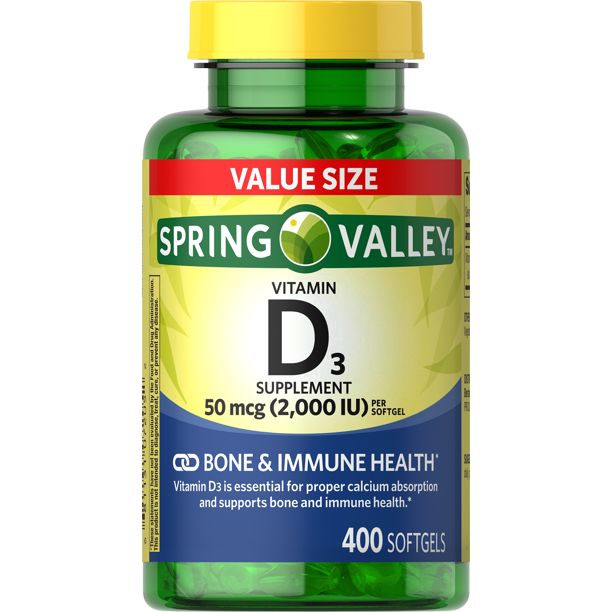 Vitamina D3 / Vitamin D3 50 mcg. (2,000 IU) 400 Caps.