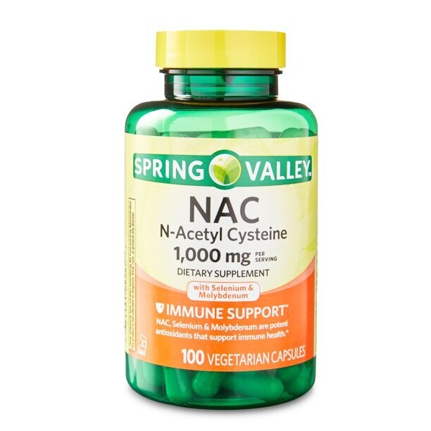 N-Acetil Cisteína 1,000 mg 100 cáps. NAC