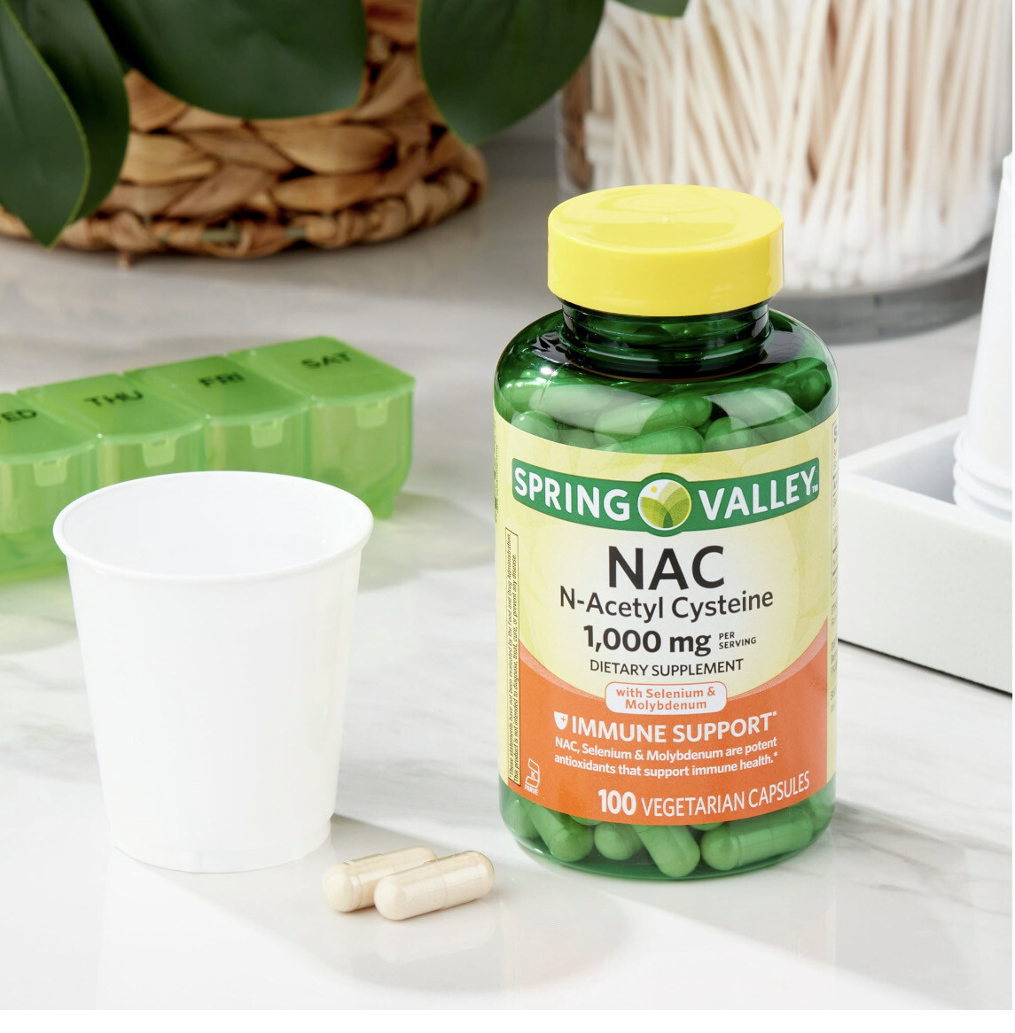 N-Acetil Cisteína 1,000 mg 100 cáps. NAC