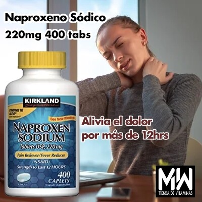 Naproxeno Sódico /Naproxen Sodium 220 mg 400 tabs.