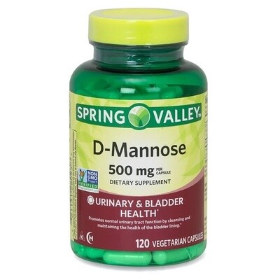 D-Manosa / D-Mannose 500 mg, 120 Capsules