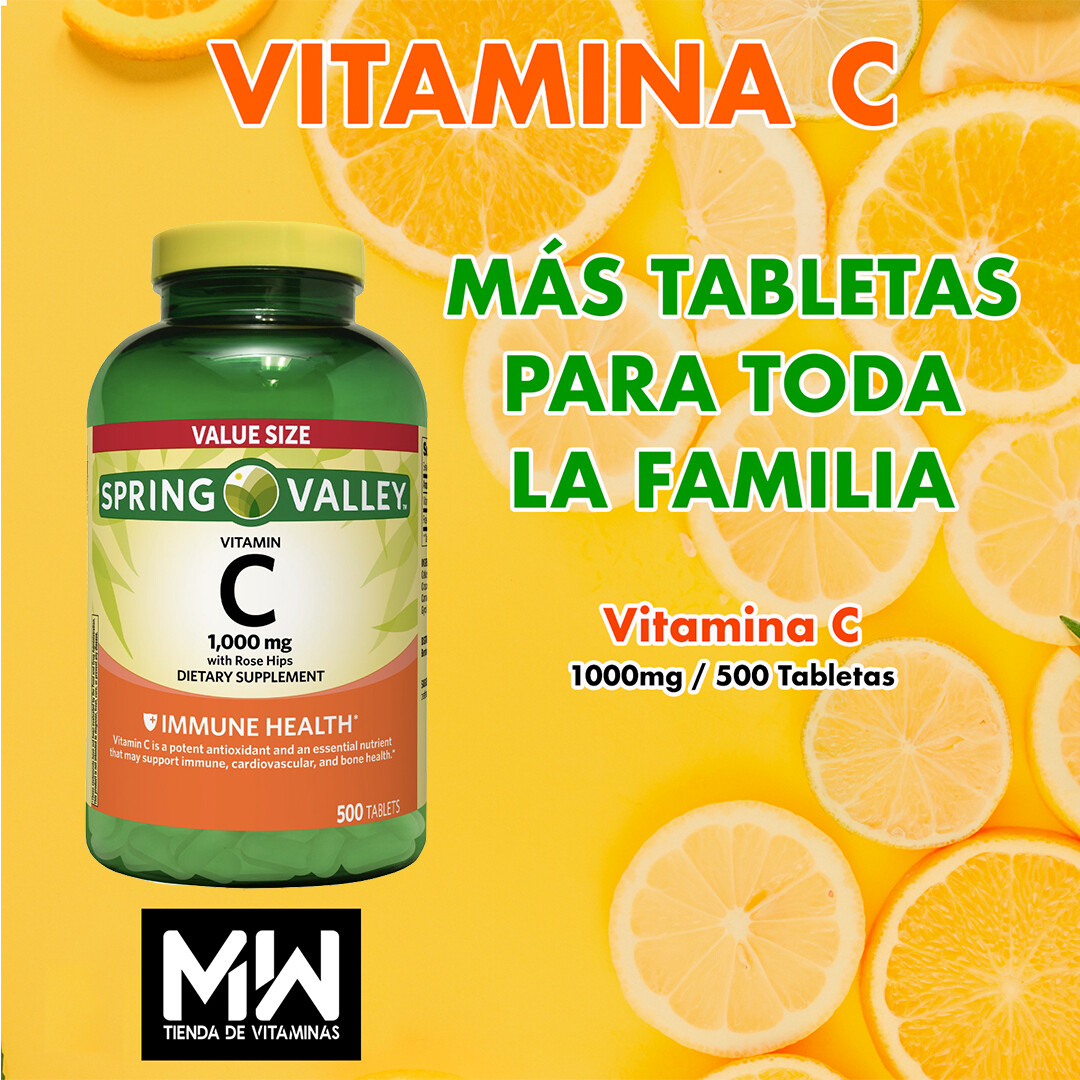 Vitamina C 1,000 mg. / Vitamin C 500 Tabletas
