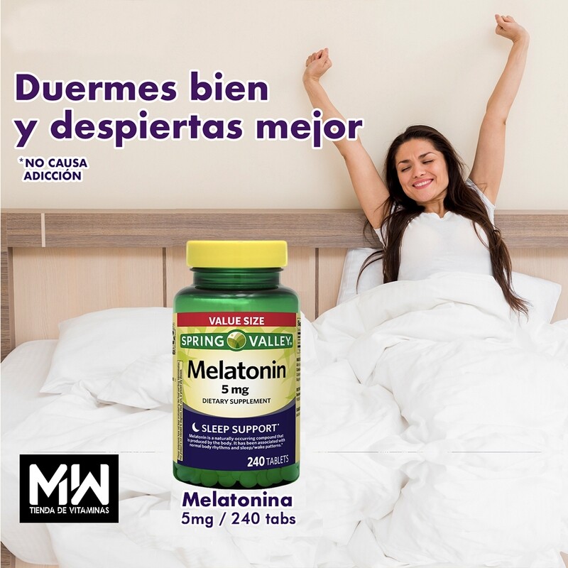 Melatonina 5 mg / Melatonin 5 mg. 240 Tabl
