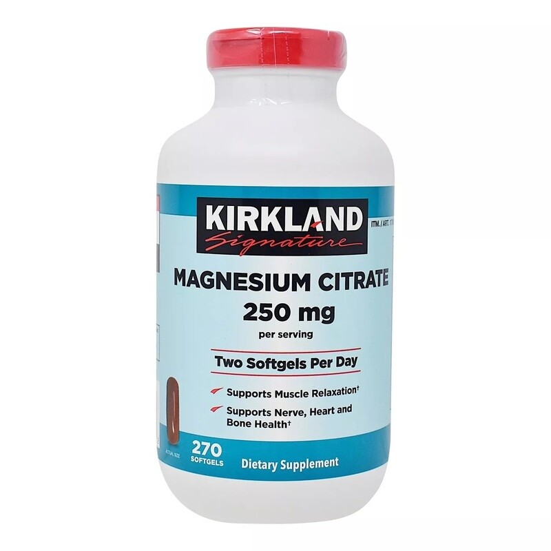 Citrato De Magnesio / Magnesium Citrate 250 mg 270 caps