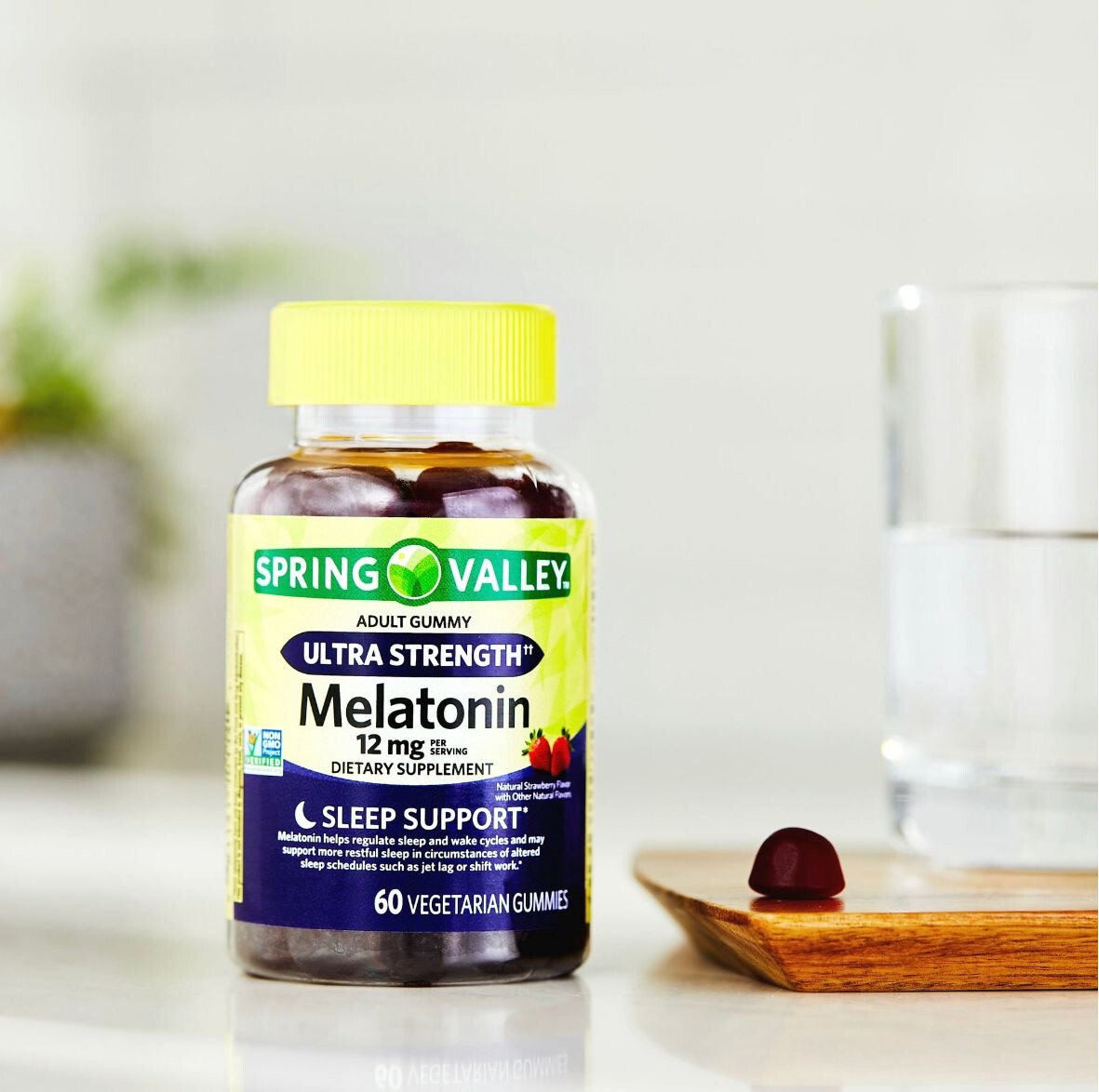 Melatonina 12 mg  gomitas. / Melatonin Adult 12 mg  60 gummies.