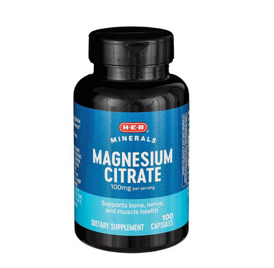 Citrato de Magnesio / Magnesium Citrate 100 mg 100 caps