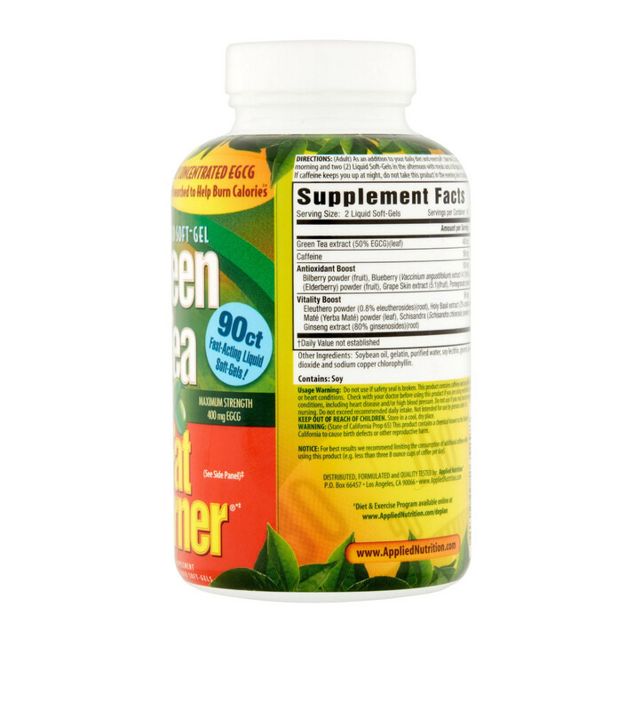 Green Tea Fat Burner / Té Verde Quemador de grasa 400 mg. 90 Caps.
