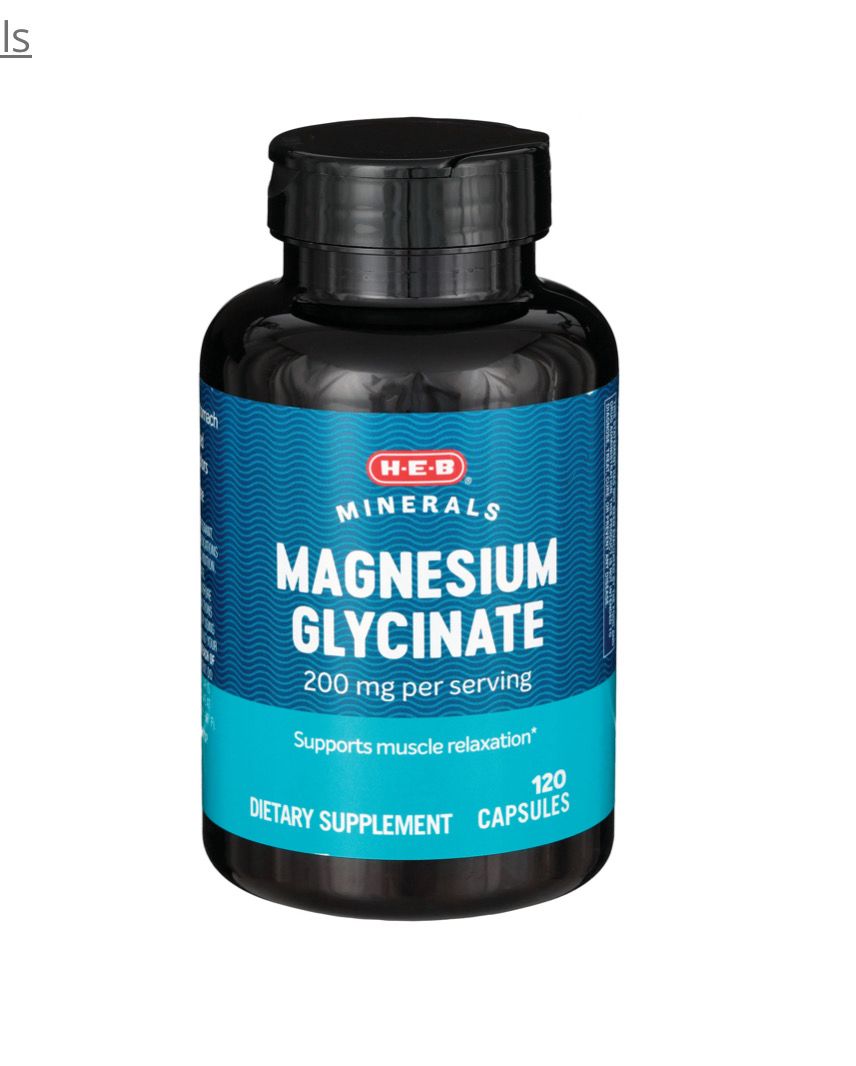 Glicinato De Magnesio / Magnesium Glycinate 200mg 120 caps