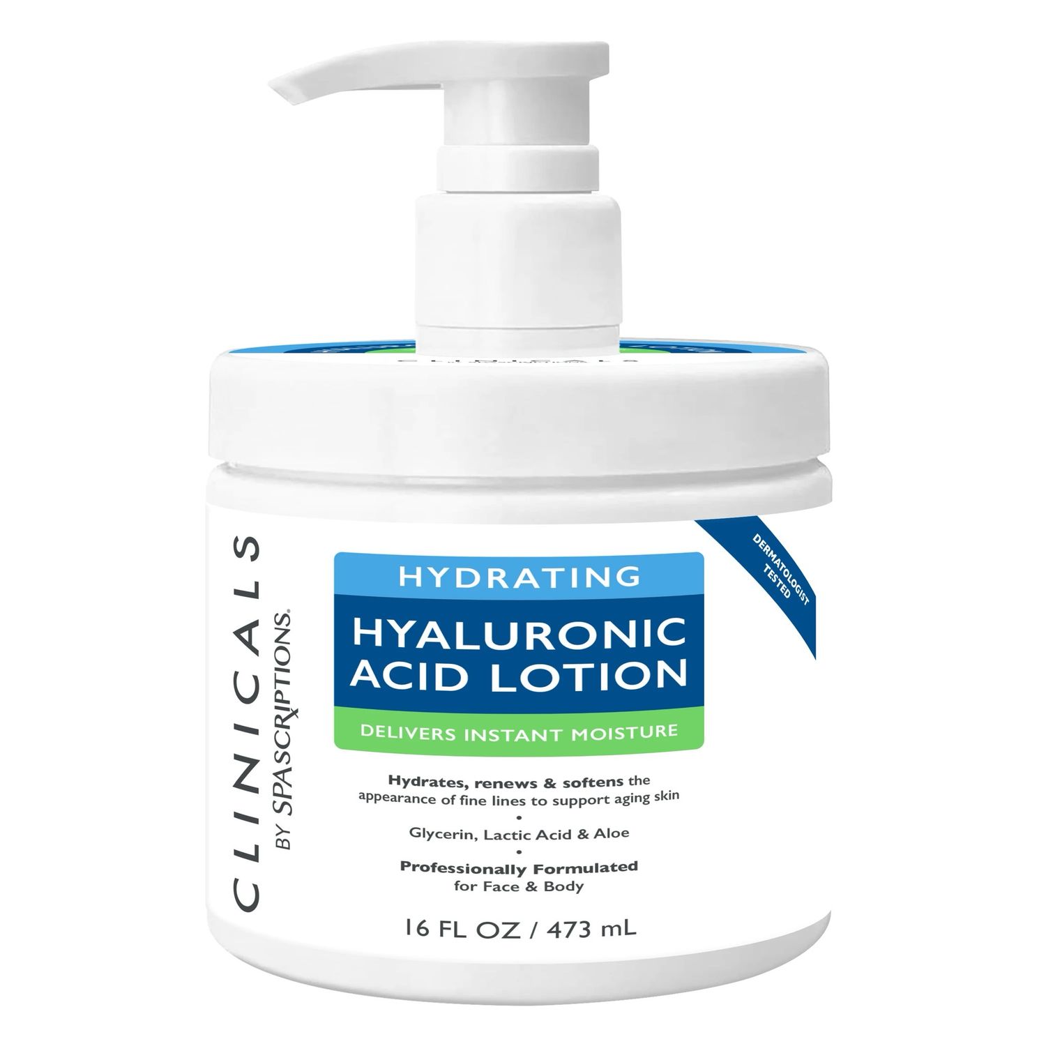 Loción en crema de ácido hialurónico 473 grs