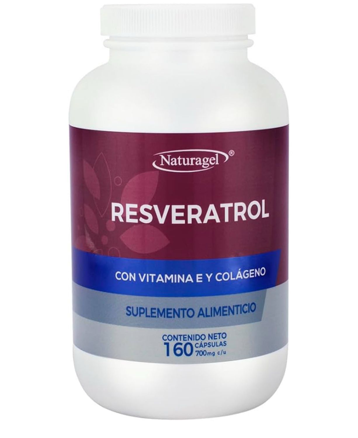 Resveratrol 300 mg con Vitamina E y Colágeno 160 caps