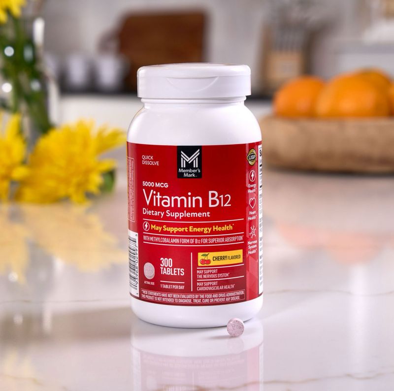 Vitamina B12 Rápida absorción / Vitamin B12 quick dissolve 5000 mcg. 300 Tabs.