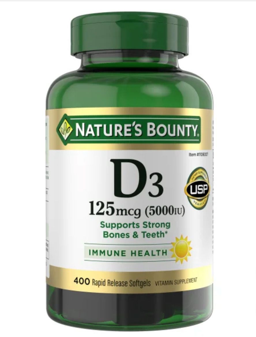 Vitamina D3 / Vitamin D3 125 mcg. (5,000 IU) 400 Caps.