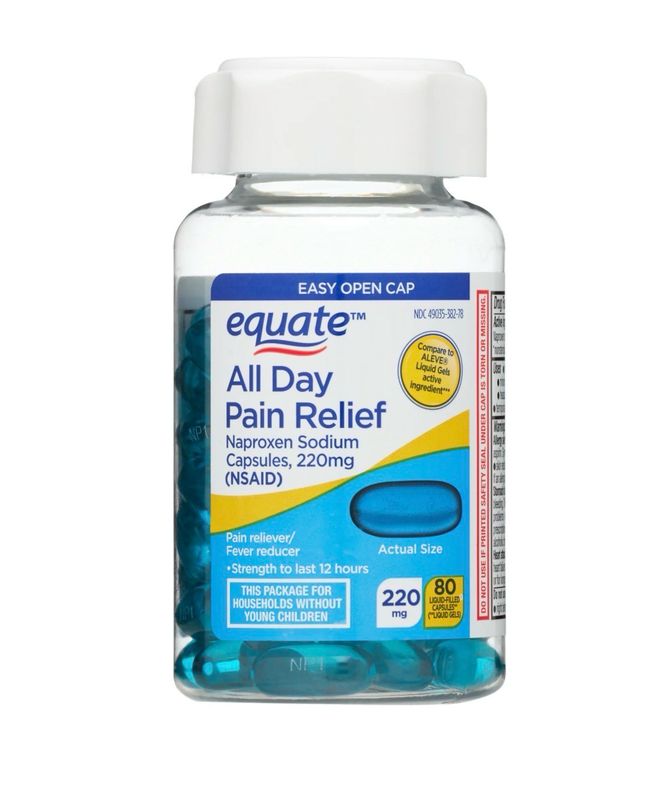 All Day Pain Relief / Alivio para todo el día (Naproxeno Sódico) 220 mg 80 caps.