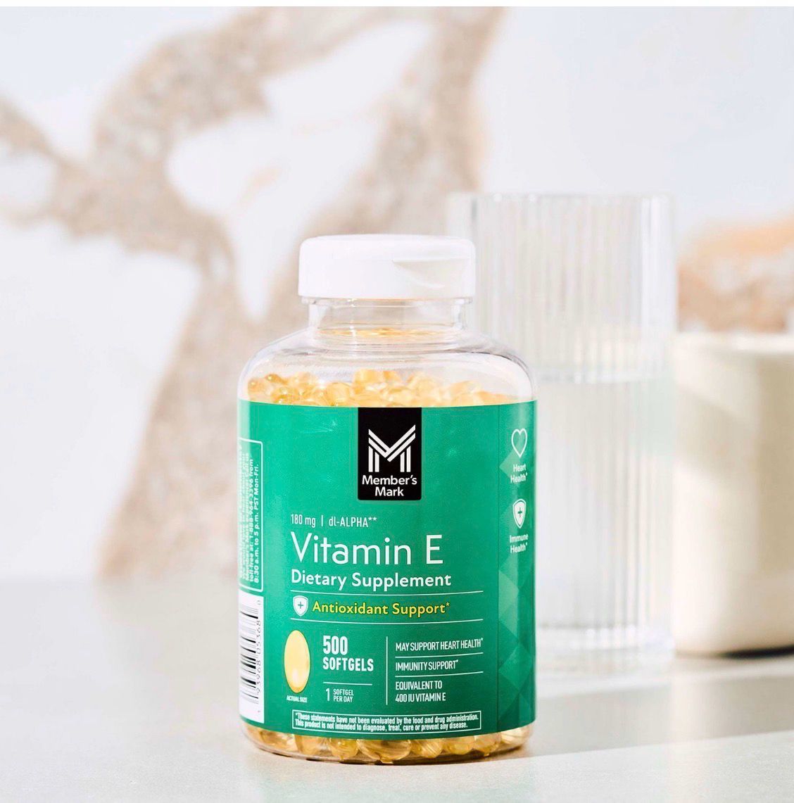 Vitamin E / Vitamina E 180 mg (400IU) 500 caps