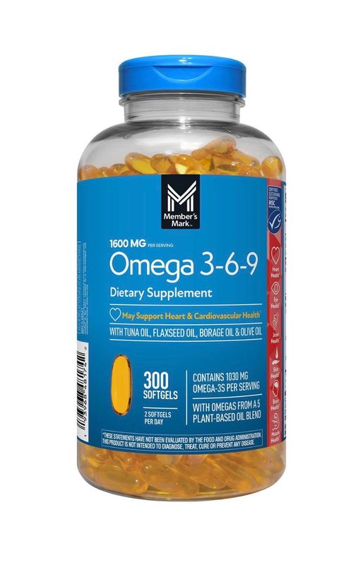 Omega-3-6-9, 1,600 mg 300 caps.