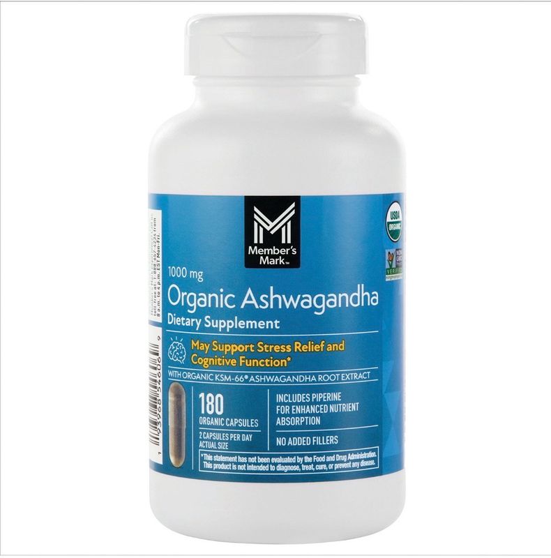 Ashwagandha Orgánica KSM-66 1,000 mg 180 caps
