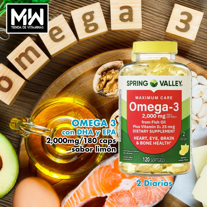 Omega-3 2,000 mg. 180 Caps.